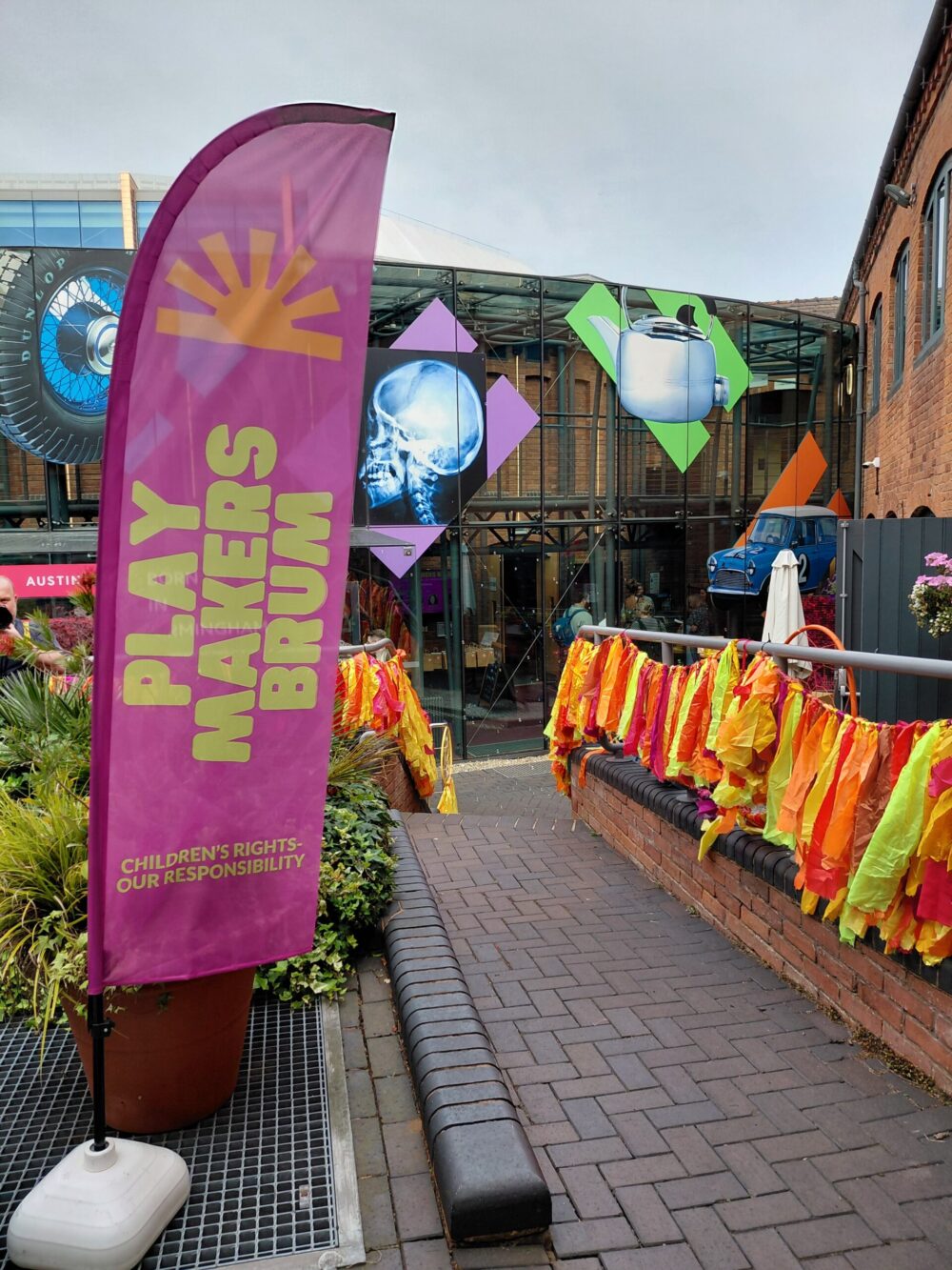 The entrance to Play Makers Brum